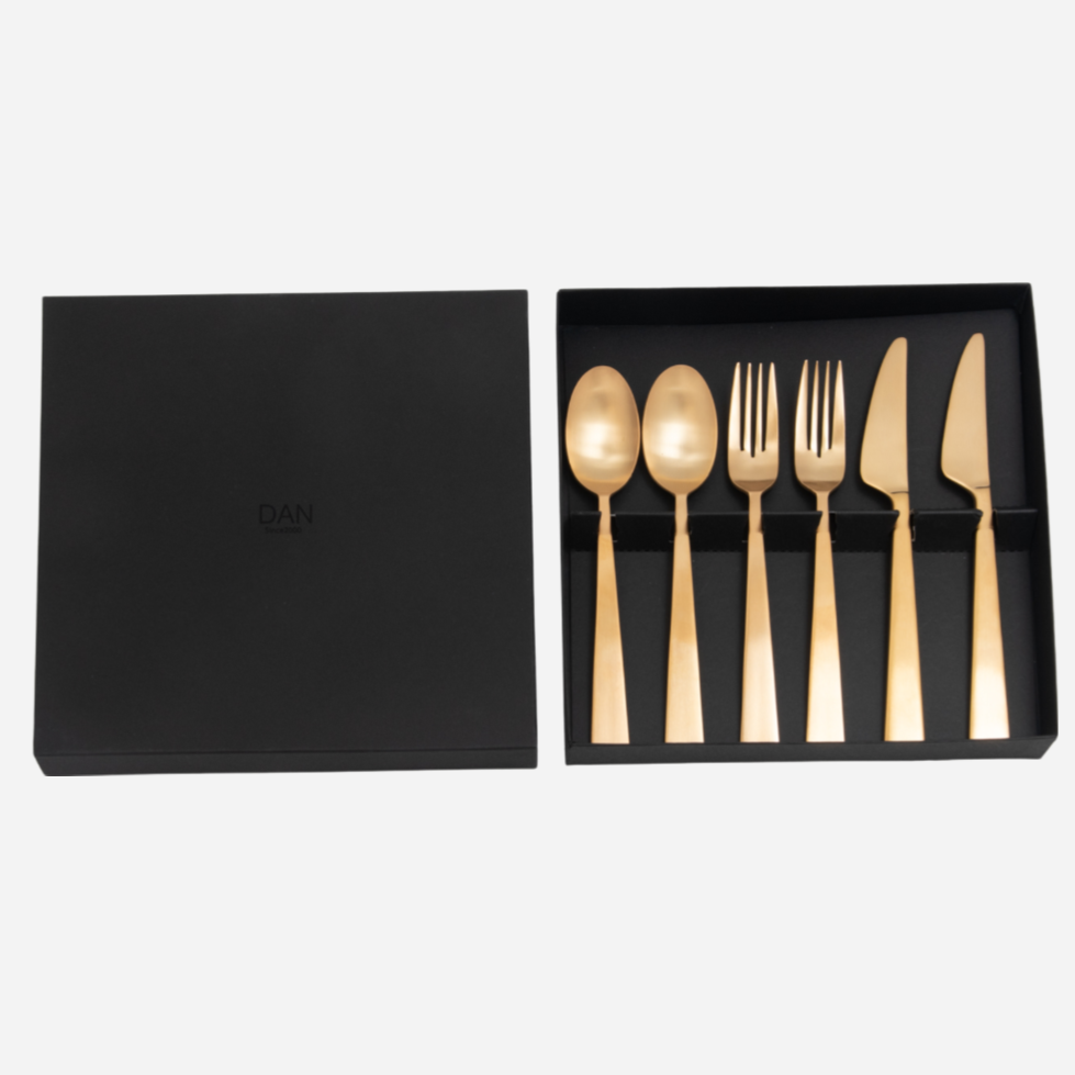 [DAN] Cutlery set 6P gold